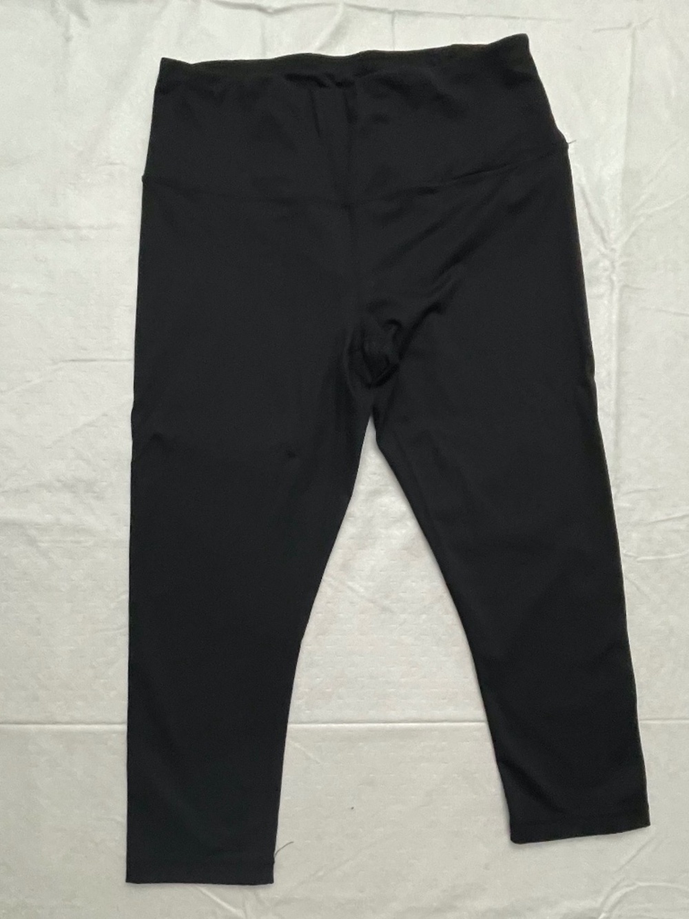 Womens Active Life Black Leggings Capri Length Size Large